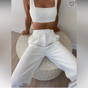Princess Polly Huxley White Two-Piece Set